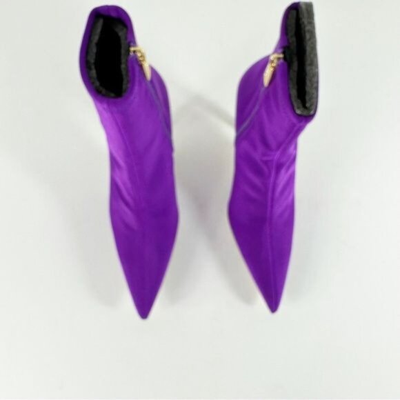 NEW Good American High Kickstand Neoprene Bootie Purple Size 10 - Picture 9 of 15